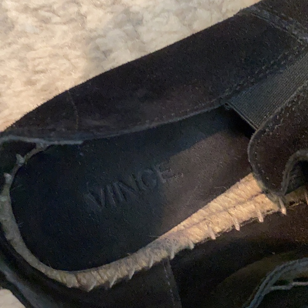 Vince black suede espadrille flats size 5 - Picture 5 of 5